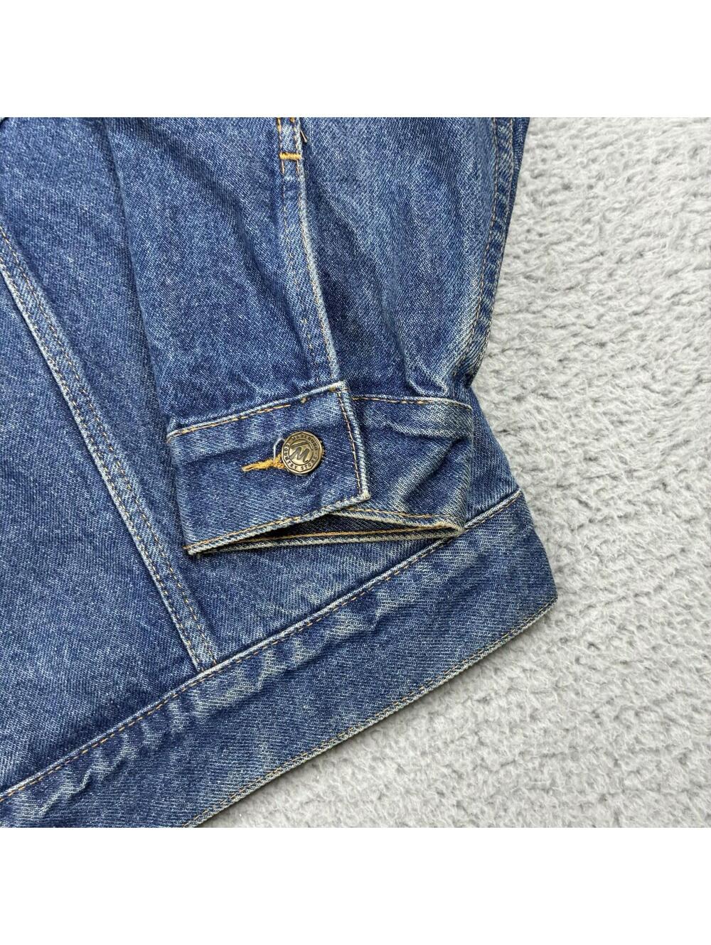 Vintage Marlboro Country Store Denim Trucker Jacket Mens XL 90s Tobacco Promo - Picture 5 of 15
